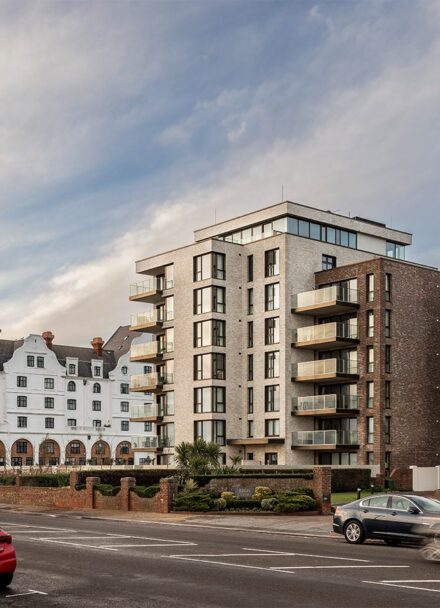 Residential flatted building on sea front