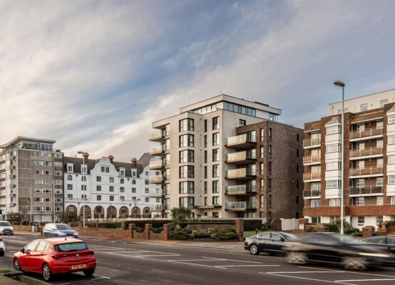 Residential flatted building on sea front