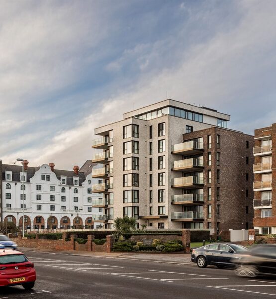 Residential flatted building on sea front