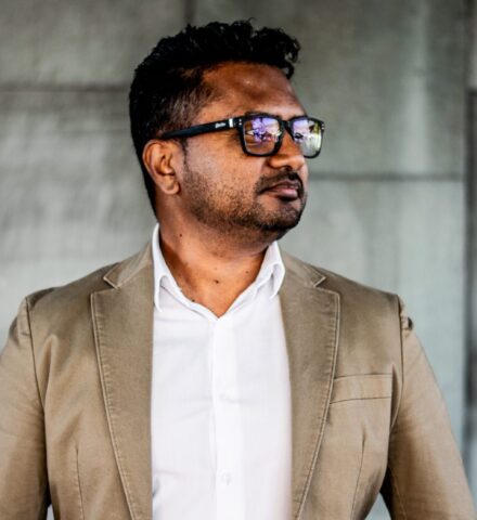 Person looking away from the camera.