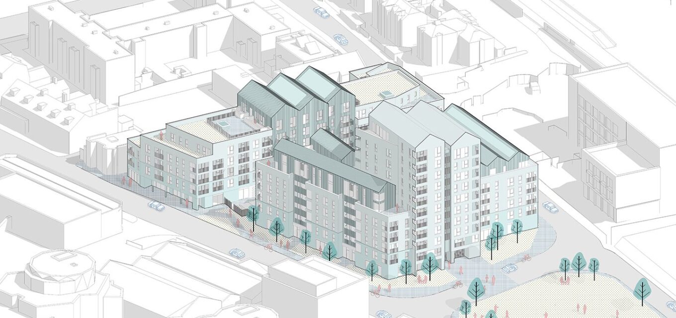 Adur Civic Centre – site model render