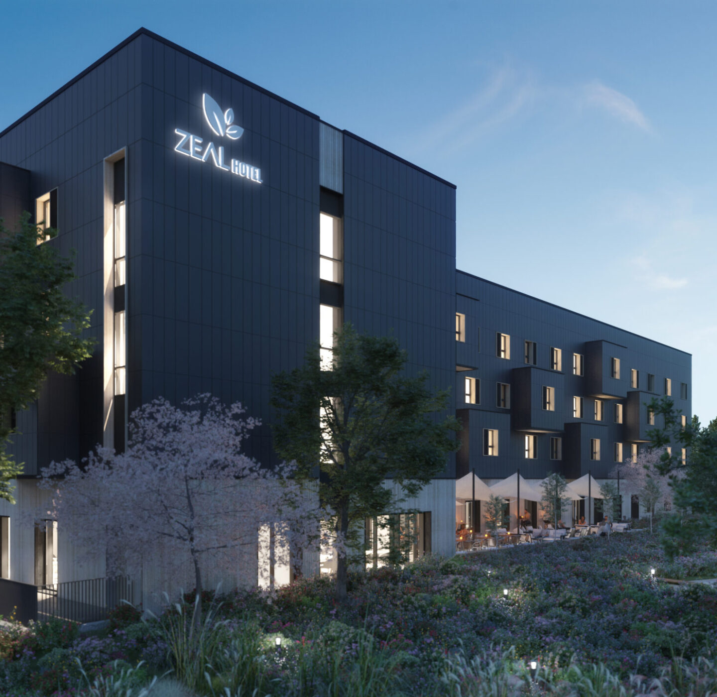 W0683_Zeal Hotel_EXT View 04_Dusk