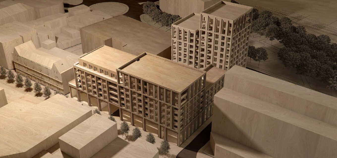 Marketfield Way – wood model